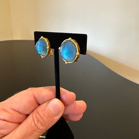 NWT Authentic luxury spring summer rare Julie Vos  Gemstone Statement Earrings - Picture 14 of 17